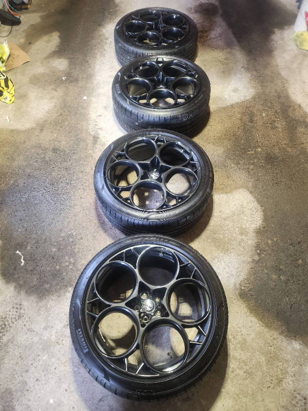 Alfa Romeo Quadrfolio 21" Wheels + Pirelli Pzero tire (New) in Tires & Rims in Calgary - Image 2