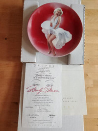 Collector Plate.  Marilyn Monroe
