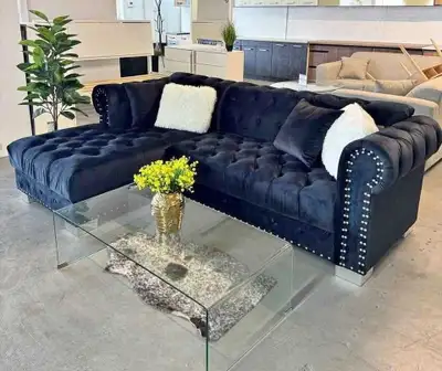 Modern Beuatiful L Shaped Chesterfield New Sofa at COD, View more