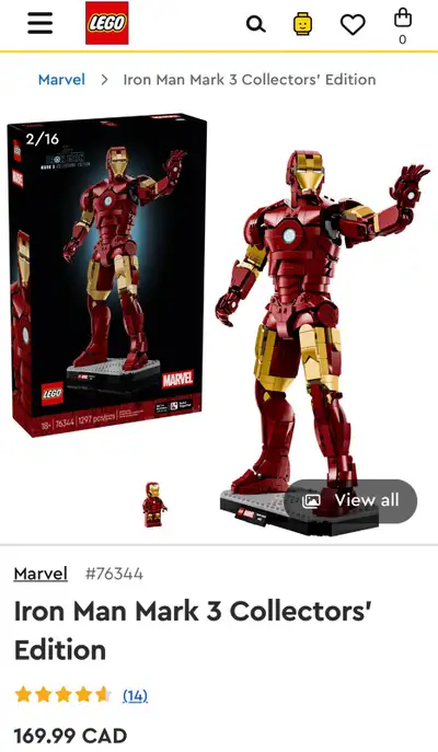 LEGO Iron Man Mark 3, View more
