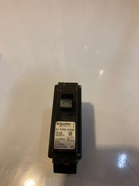 Schneider Electric Homeline Plug-On Circuit Breaker, 15A, 1 Pole