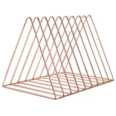 Metal Wire Desk Organizer (Copper / Rose Gold), View more