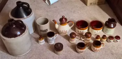 Brown jug collection, View more