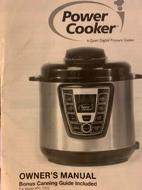 Power Cooker 6-Quart Pressure Cooker