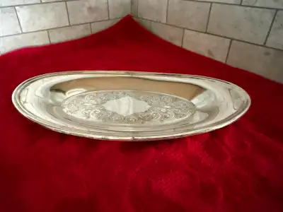 Vintage E P Copper Silverplate Serving Dish, View more