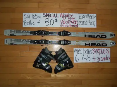 Ensembles kits ski alpin titanium et twin tip 150 154 157 cm, View more