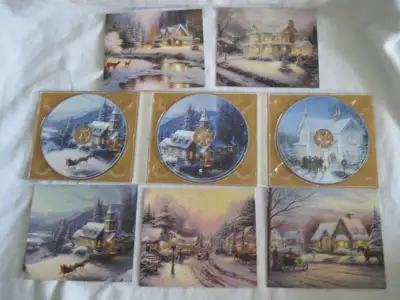 Thomas Kinkade 3 CD / 5 Picture Postcard Set, View more
