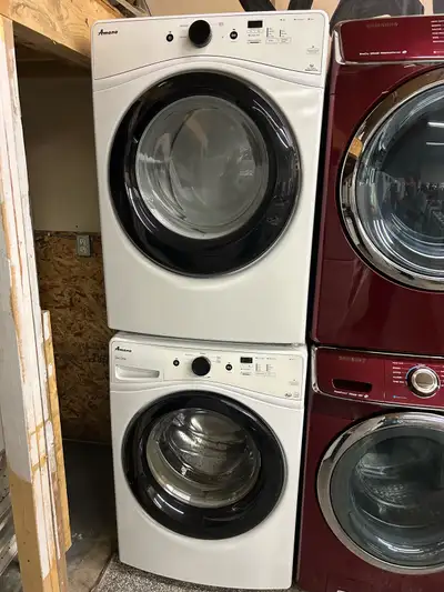 Amana 27” stackable Washer and Dryer for Sale., View more