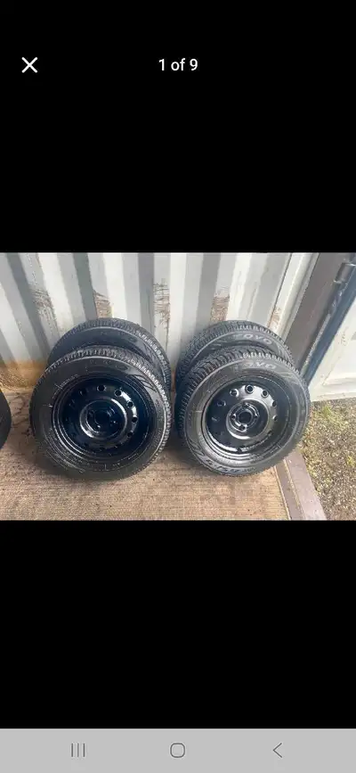 Set of 4 TOYO winter tires rims (175 70 14) pattern (4x100) HYUNDAI ACCENT + YARIS + RIO Great condi...
