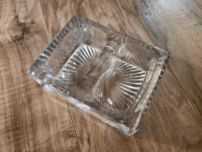 Double salt cellar for sale. (A small container for holding salt at the table.) Vintage. Heavy duty...