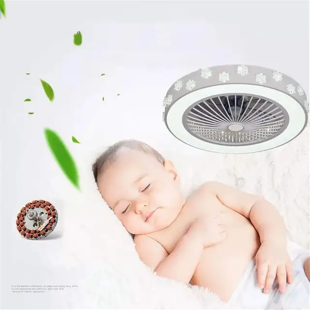 Modern Ceiling Fan with LED Light & Remote Control – Flush Mount in Indoor Lighting & Fans in Mississauga / Peel Region - Image 4