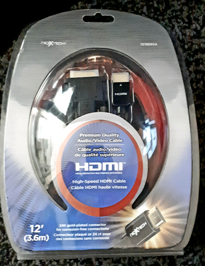 NEXXTECH Brand New 12', 24 K gold-plated connector