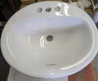 Oval sink bathroom