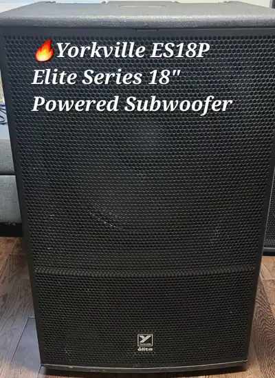 Yorkville ES18P Elite 1600 Watt 3200 peak Powered Subwoofer 18", View more