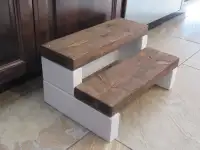 Handmade wooden step stool
