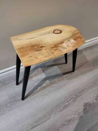 Live Edge Wooden Side Table, View more