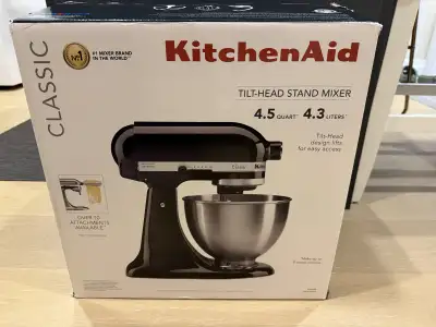 Brand New KitchenAid Classic Mixer 4.5 Qt – Onyx Black, View more