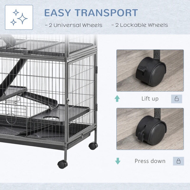 5-Tier Rolling Small Animal Cage in Small Animals for Rehoming in Markham / York Region - Image 4