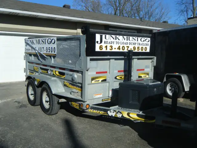 JUNK REMOVAL613 407-9500*NOW*+EASY/LOAD TRAILERS TEXT PH ROLAND62864357414146124
