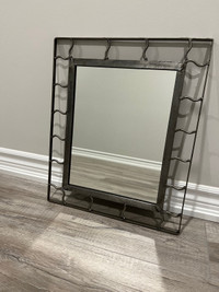 Wrought Iron Mirror 19”x16” Made In Mexico