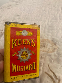 Vintage KEEN'S Mustard Tin