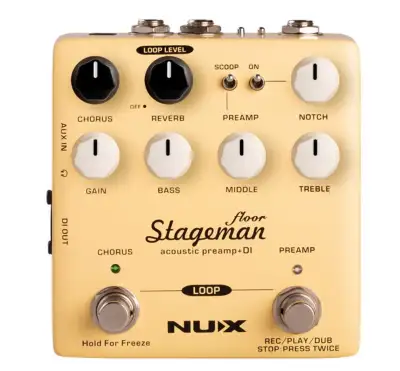 NUX Stageman Acoustic Preamp/DI, View more
