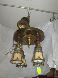 antique brass chandelier