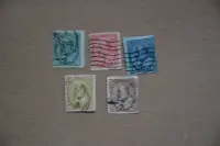 Stamps: Canada 1903-08 Edward VII issues. Scott 89-93.