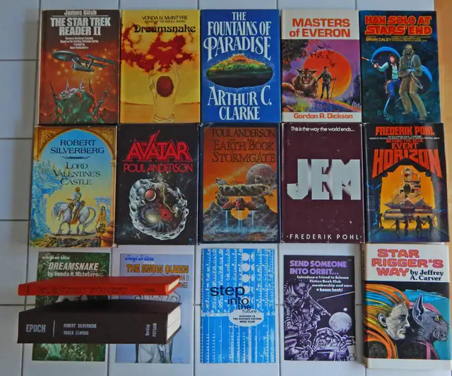 Vintage 70's and 80's ★Science Fiction Book Collection-32 titles ...