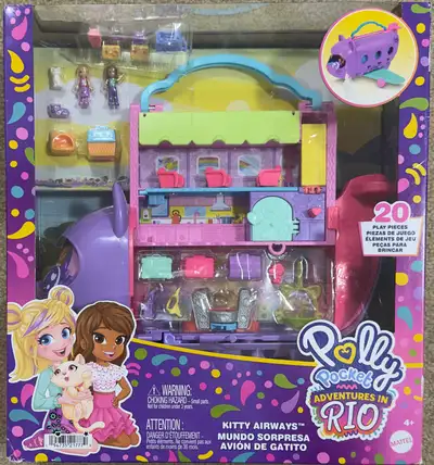 Polly Pocket Kitty Airways Airplane Playset, View more