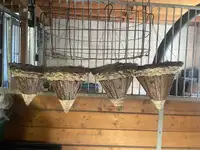 Wicker Hanging Baskets x 4