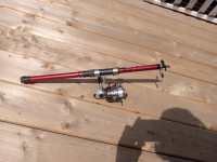 Telescopic fishing rod  extends to 7ft(2meter), made in Japan