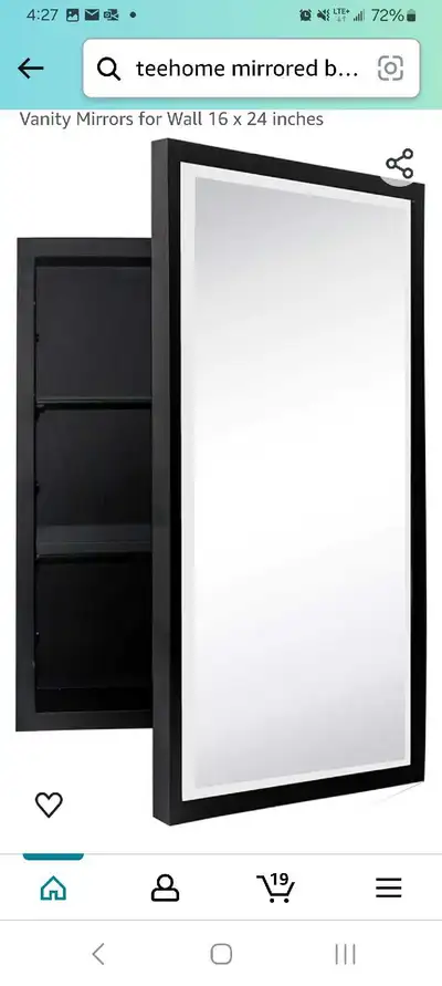 Mirrored medicine cabinet, View more