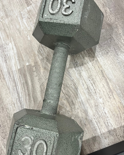 Cast Iron Hex Dumbbell 30 LB - Fitness equipment workout, View more