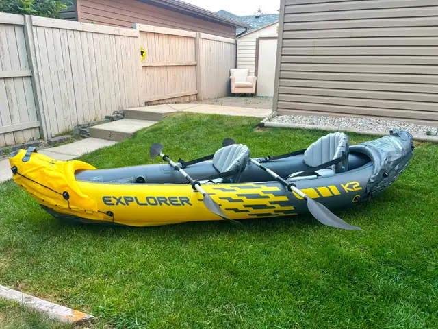 Explorer K2 Inflatable Kayak – 2 Person – Excellent Condition