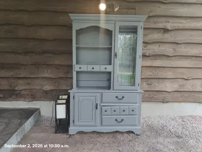 Grey Hutch Cabinet / Buffet & Hutch, View more