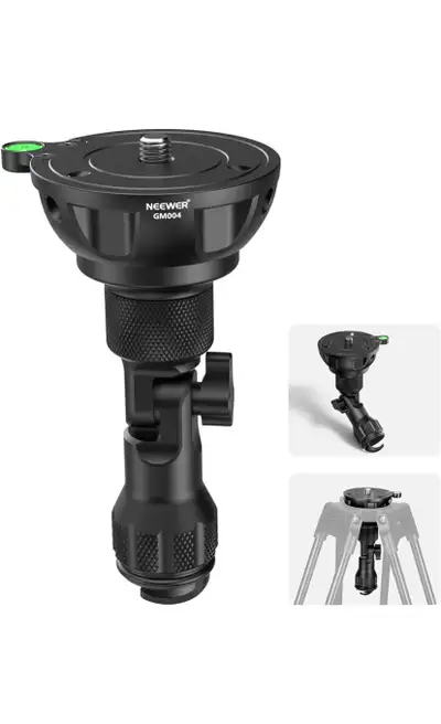 NEEWER 75mm Half Bowl Base Leveling Adapter with 180° Foldable, View more