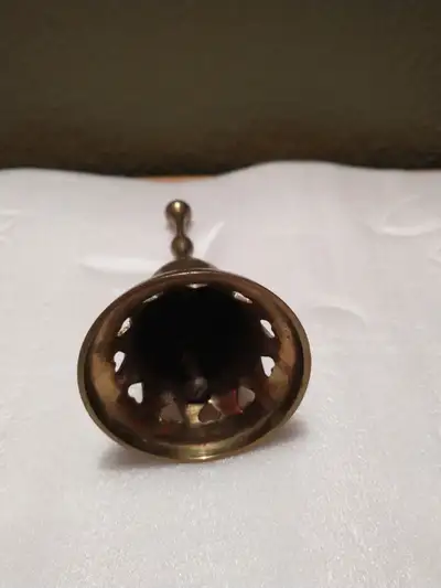 6" high vintage brass bell, View more