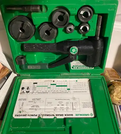 Greenlee quick draw hydraulic punch driver, View more