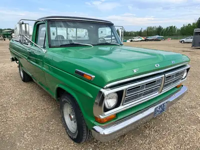 Luck of the Irish green fully restored 1972 Ford F100. Original factory colour Seapine Green Metalli...