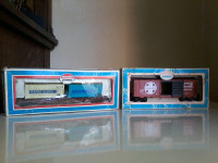2 Vtg.Train cars made by Model Power, new old stock,with box's