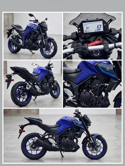 2023 Yamaha MT-03 - 321cc - ABS (Team Yamaha Blue) – 2,500km – Dealer Serviced / Extras / Warranty t...