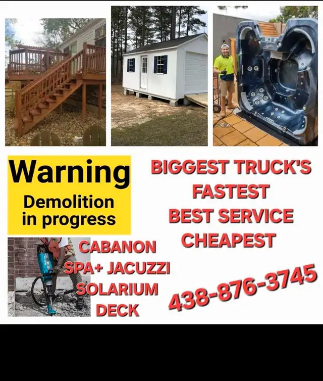 JUNK REMOVAL RAMASSAGE DÉBRIS DÉCHET GARBAGE WASTE DEMOLITION628657090176011221