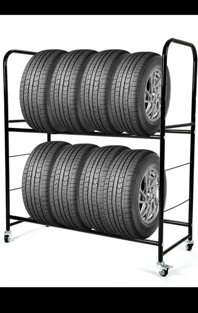 Tire Rack Storage Garage Shelves 46'' X 19'' X 53'' Holds 8 Tire, View more