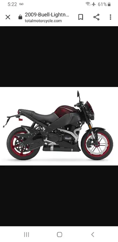 2009 Buell XB12ss. 1203. It's the model and colors shown in the pic. Good condition except needs exh...