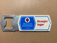 Metal/Plastic bottle opener - Molson Diamond Lager
