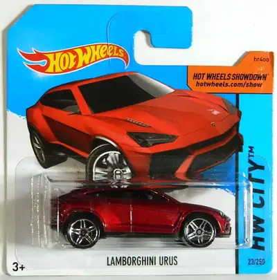 Hot Wheels 2017 Lamborghini Urus diecast new in package, $5 each. Pickup in north Ajax, shipping ext...