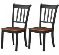 2 Pieces Solid Wood Dining Chairs