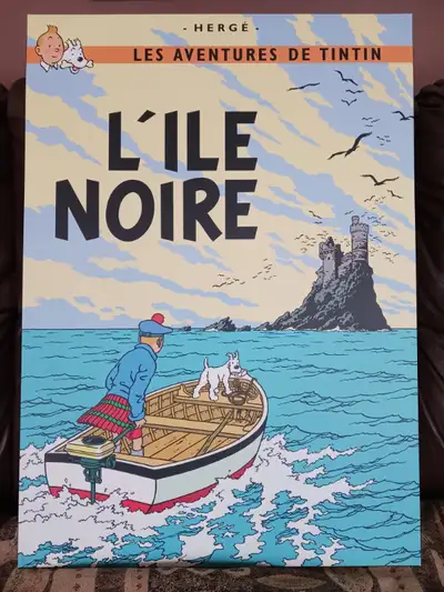 LAMINÉ TINTIN L'ILE NOIRE LIVRAISON GRATUITE, View more