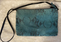 Zara snake aqua purse